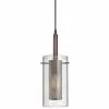 Dainolite Signature Pendant Light - 1-Light - 6-in X 11-in - Oil Brushed Bronze/Glass 2 Dainolite Signature Pendant Light - 1-Light - 6-in X 11-in - Oil Brushed Bronze/Glass -Dainolite Sales 330631030 MainImage frCA