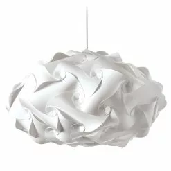 Dainolite Globus Pendant Light - 3-Light - 25-in X 14-in - White