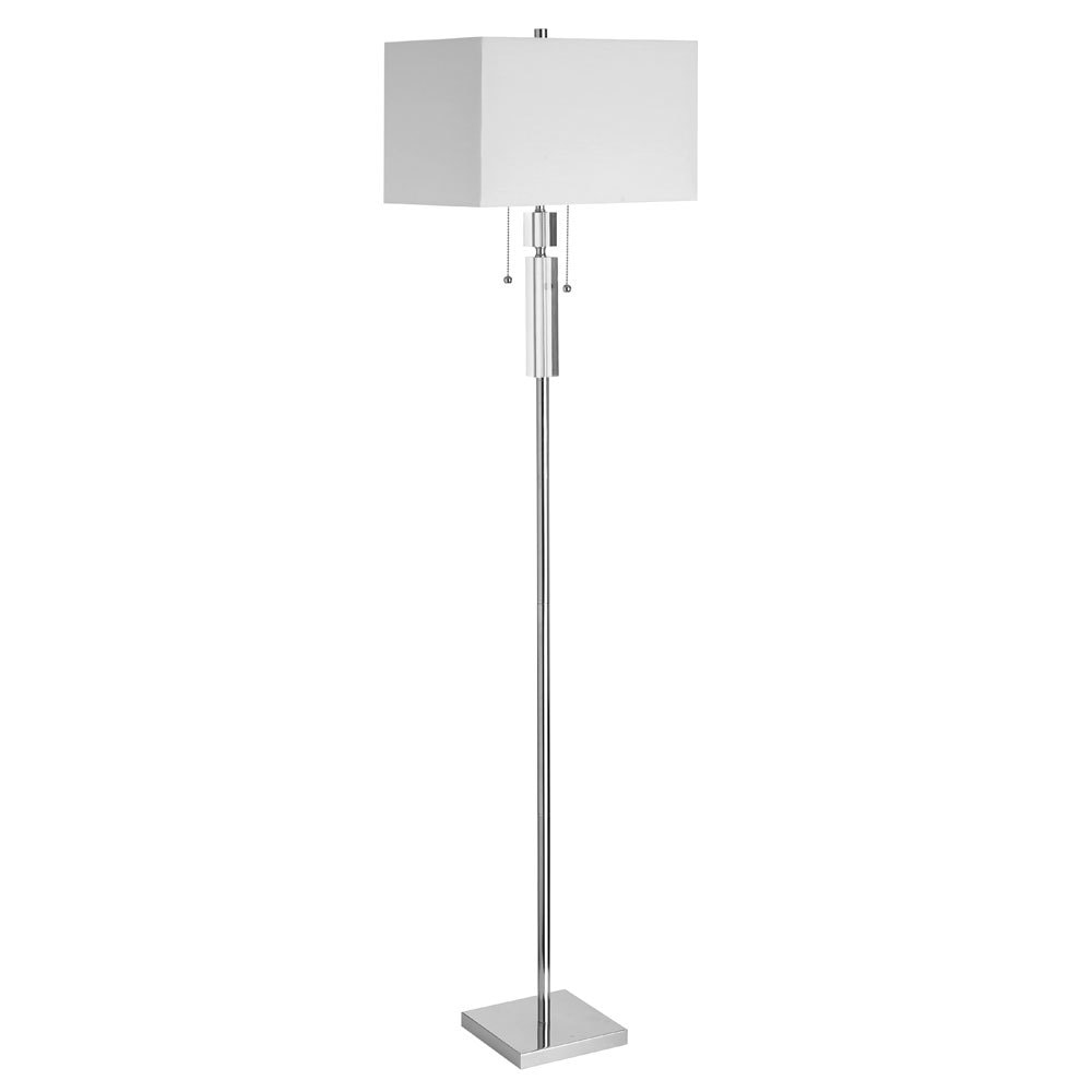 Dainolite Decorative Floor Lamp - 2-Light - Polished Chrome 5 Dainolite Decorative Floor Lamp - 2-Light - Polished Chrome - Image 3