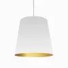 Dainolite Oversized Drum Pendant Light - 1-Light - 26-in X 26-in - White/Gold -Dainolite Sales 330631146 MainImage 001