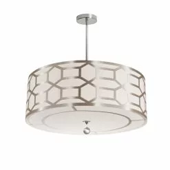 Dainolite Pembroke Pendant Light - 4-Light - 24-in X 8-in - Gold