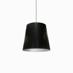 Dainolite Oversized Drum Pendant Light - 1-Light - 20-in X 20-in - Black