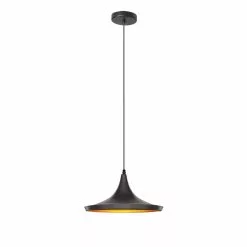Dainolite Helsinki Pendant Light - 1-Light - 14-in X 7-in - Matte Black -Dainolite Sales 330719147 MainImage frCA