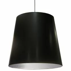 Dainolite Oversized Drum Pendant Light - 1-Light - 32-in X 32-in - Black