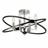 Dainolite Paloma Semi-Flush Mount Light - 4-Light - Polished Chrome And Matte Black -Dainolite Sales 330719248 MainImage frCA