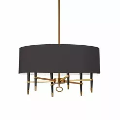 Dainolite Langford Pendant Light - 6-Light - 32-in X 17-in - Vintage Bronze/Black -Dainolite Sales 330719264 MainImage 001