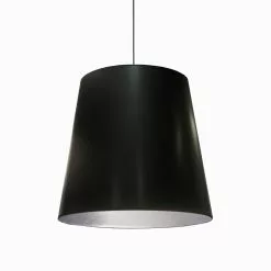 Dainolite Oversized Drum Pendant Light - 1-Light - 26-in X 26-in - Black
