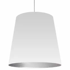 Dainolite Oversized Drum Pendant Light - 1-Light - 32-in X 26-in - White