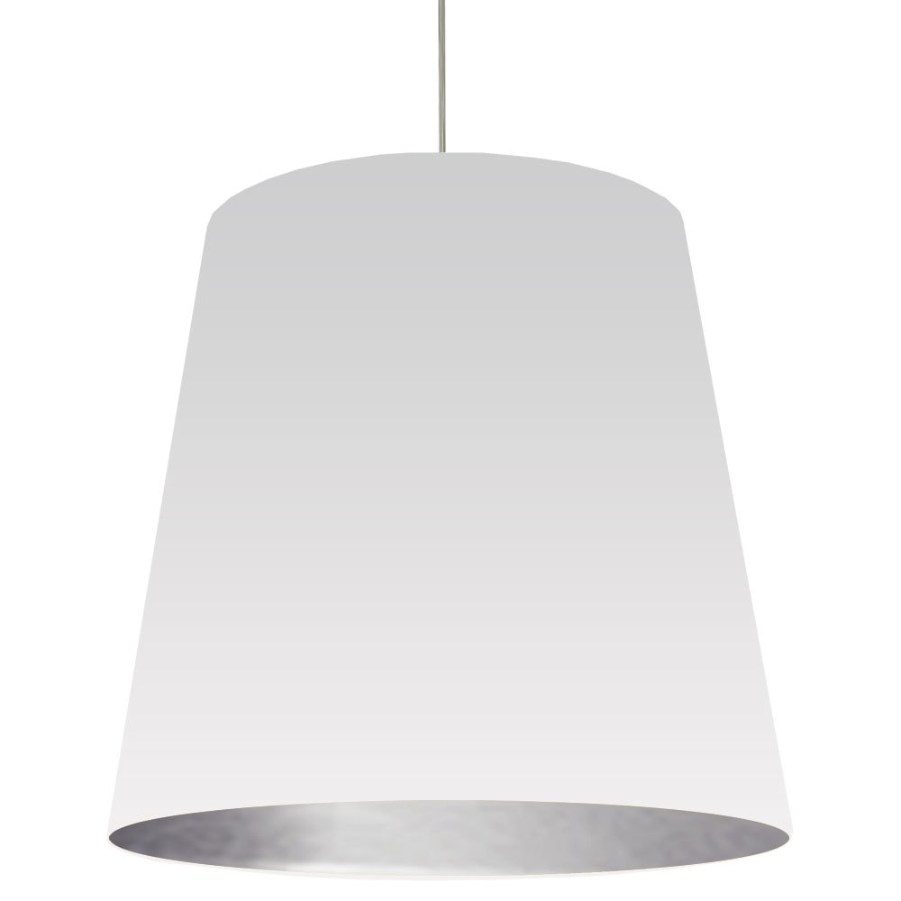 Dainolite Oversized Drum Pendant Light - 1-Light - 32-in X 26-in - White 4 Dainolite Oversized Drum Pendant Light - 1-Light - 32-in X 26-in - White - Image 2