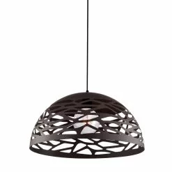 Dainolite Coral Pendant Light - 1-Light - 16-in X 8.75-in - Matte Black -Dainolite Sales 330719328 MainImage 001