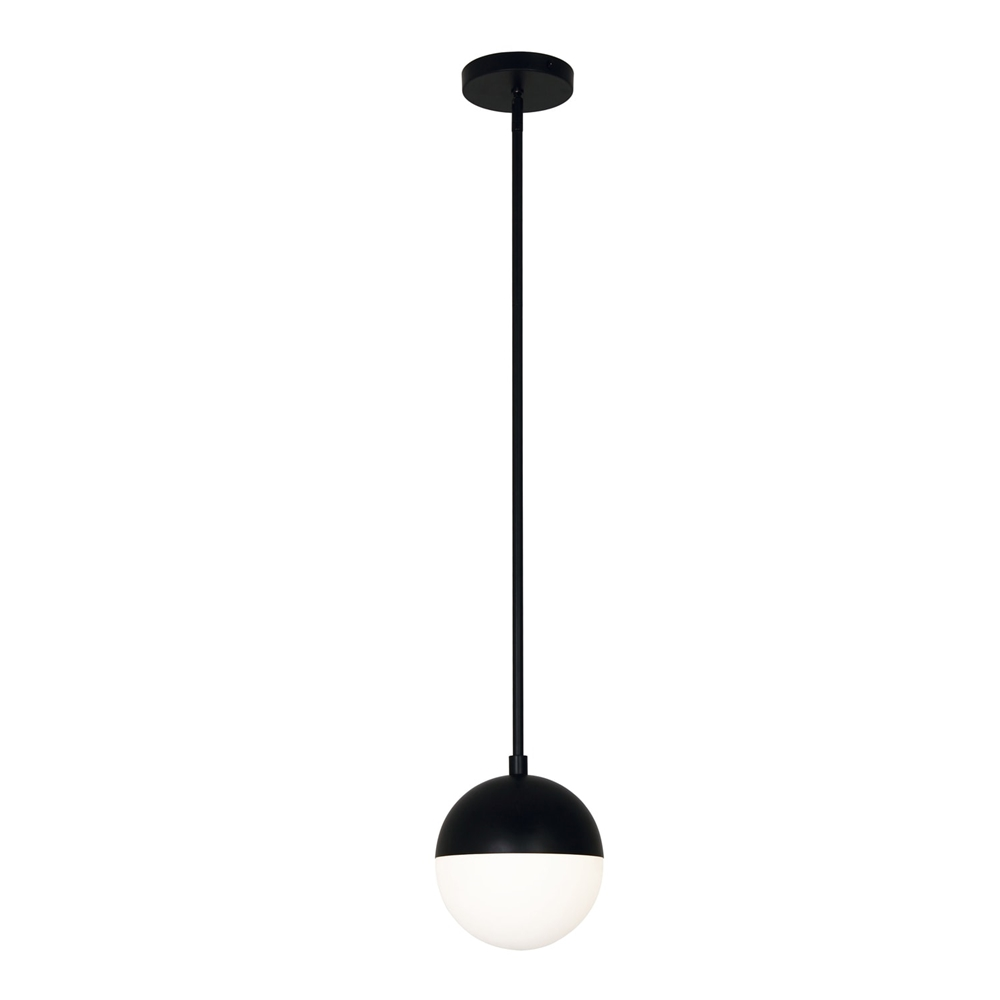 Dainolite Dayana Pendant Light - 1-Light - 7-in X 8-in - Matte Black 4 Dainolite Dayana Pendant Light - 1-Light - 7-in X 8-in - Matte Black - Image 2