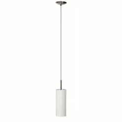 Dainolite Pendant Light - 1-Light - 4-in X 11-in - Satin Chrome