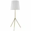 Dainolite Oversized Drum Floor Lamp - 1-Light - Aged Brass Frame - White Shade -Dainolite Sales 330719403 MainImage 001