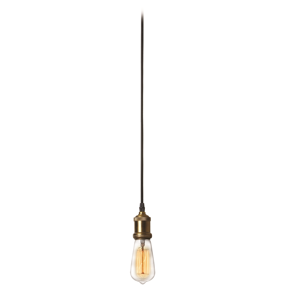 Dainolite Vintage Pendant Light - 1-Light - 2-in X 3-in - Antique Brass 3 Dainolite Vintage Pendant Light - 1-Light - 2-in X 3-in - Antique Brass
