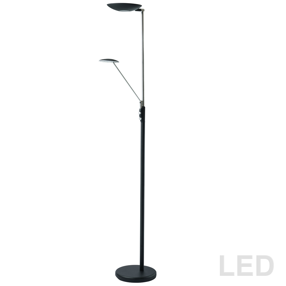 Dainolite Mother & Son Floor Lamp - 3-LED Light - Black 4 Dainolite Mother & Son Floor Lamp - 3-LED Light - Black - Image 2