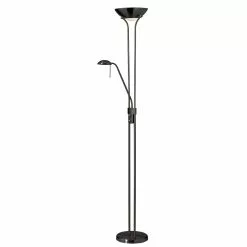 Dainolite Mother & Son Floor Lamp - 3-Light - Matte Black