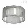 Dainolite Slit Drum Flush Mount Light - 1-Light - 15-in - Grey -Dainolite Sales 330720692 MainImage frCA