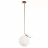 Dainolite Orion Pendant Light - 1-Light - 14-in X 16.34-in - Gold/Frosted Glass -Dainolite Sales 330720743 MainImage frCA