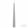 Dainolite Signature Pendant Light - 1-Light - 2.75-in X 36-in - Satin Chrome