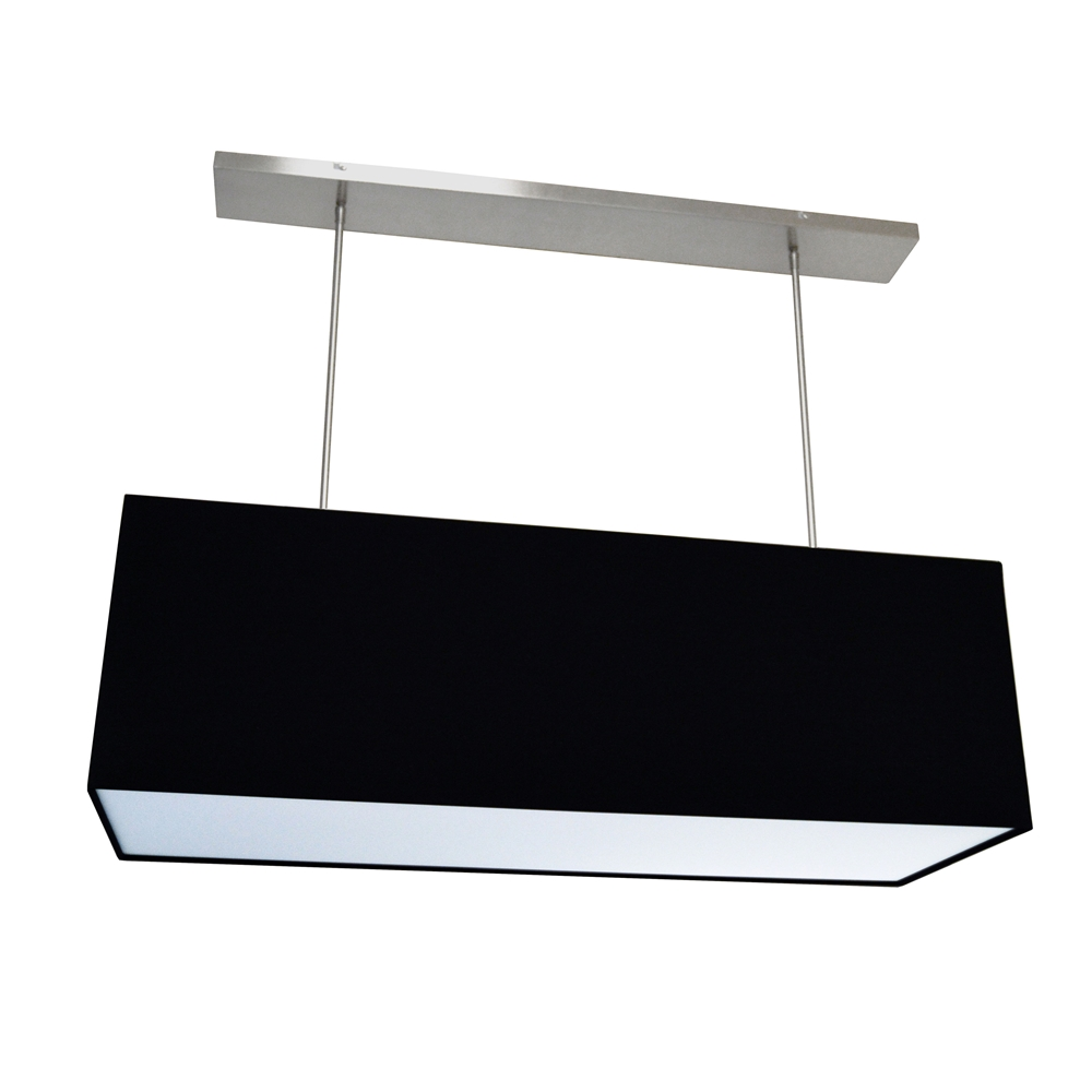 Dainolite Oversized Drum Pendant Light - 4-Light - 38-in X 12-in - Black 4 Dainolite Oversized Drum Pendant Light - 4-Light - 38-in X 12-in - Black - Image 2