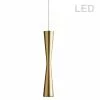 Dainolite Signature Pendant Light - 1-Light - 2-in X 12.25-in - Vintage Bronze