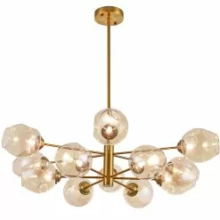 Dainolite Abii Pendant Light - 12-Light - 33-in X 10-in - Vintage Bronze