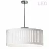Dainolite Slit Drum Pendant Light - 1-Light - 20-in X 8-in - White -Dainolite Sales 330720986 MainImage frCA