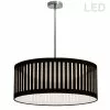 Dainolite Slit Drum Pendant Light - 1-Light - 20-in X 8-in - Black -Dainolite Sales 330720990 MainImage 001
