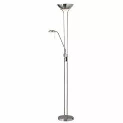 Dainolite Mother & Son Floor Lamp - 3-Light - Satin Chrome