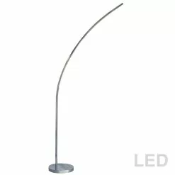Dainolite Signature Floor Lamp - 1-Light - 70-in - Polished Chrome