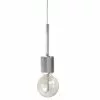 Dainolite Roswell Pendant Light - 1-Light - 1.9-in X 6.3-in - Satin Chrome -Dainolite Sales 330730468 MainImage 001