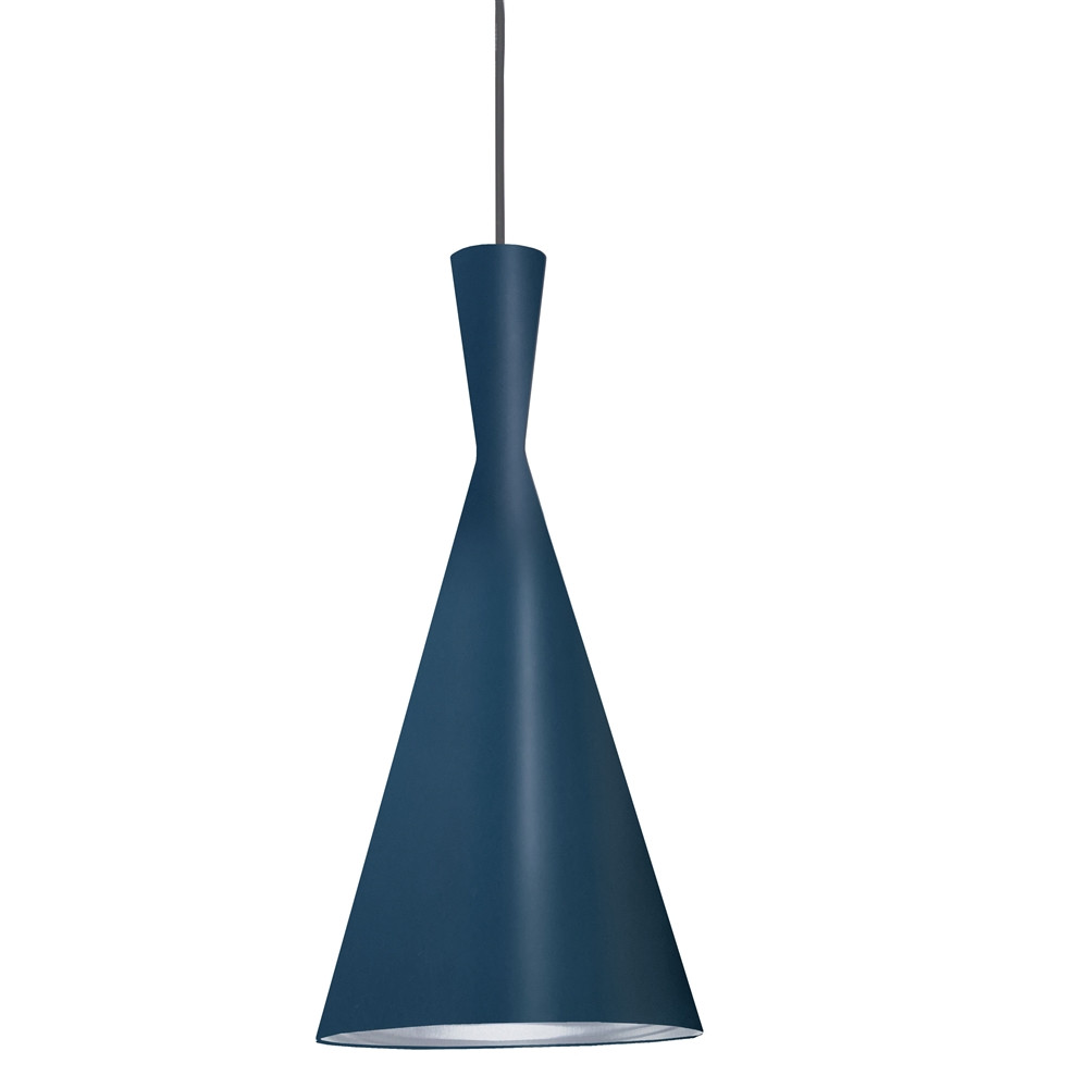 Dainolite Helsinki Pendant Light - 1-Light - 8-in X 15-in - Blue And Silver 3 Dainolite Helsinki Pendant Light - 1-Light - 8-in X 15-in - Blue And Silver