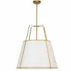 Dainolite Trapezoid Pendant Light - 3-Light - 24-in X 26-in - Gold -Dainolite Sales 330730583 MainImage 001