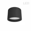 Dainolite Echo Flush-Mount Light - 1-Light - 9.75-in X 7-in - Matte Black -Dainolite Sales 330730596 MainImage 001
