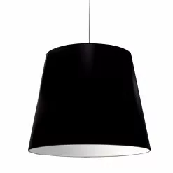 Dainolite Oversized Drum Pendant Light - 1-Light - 26-in X 21-in - Black