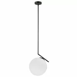 Dainolite Orion Pendant Light - 1-Light - 14-in X 16.34-in - Matte Black