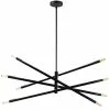 Dainolite Wand Pendant Light - 8-Light - 35.5-in X 8-in - Matte Black -Dainolite Sales 330730666 MainImage 001
