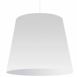 Dainolite Oversized Drum Pendant Light - 1-Light - 32-in X 26-in - White