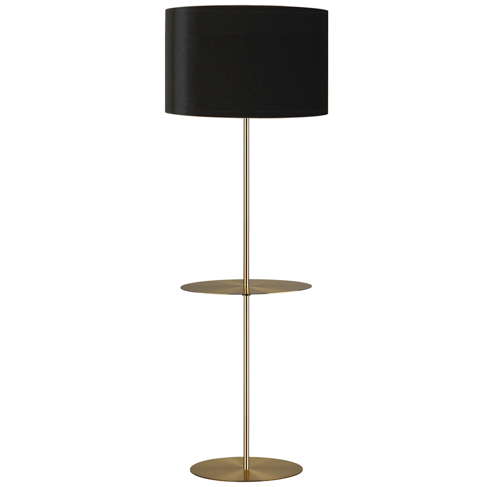 Dainolite Tablero Floor Lamp - 1-Light - 64-in - Aged Brass/Black 3 Dainolite Tablero Floor Lamp - 1-Light - 64-in - Aged Brass/Black