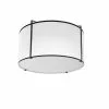 Dainolite Trapazoid Flush-Mount Light - 2-Light - 12-in X 8-in - White And Black -Dainolite Sales 330730767 MainImage 001