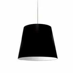 Dainolite Oversized Drum Pendant Light - 1-Light - 20-in X 16-in - Black