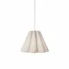 Dainolite Kendra Pendant Light - 1-Light - 19-in X 14.5-in - Polished Chrome/Beige -Dainolite Sales 330730783 MainImage 001
