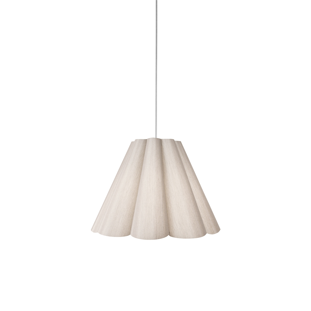Dainolite Kendra Pendant Light - 1-Light - 19-in X 14.5-in - Polished Chrome/Beige 3 Dainolite Kendra Pendant Light - 1-Light - 19-in X 14.5-in - Polished Chrome/Beige