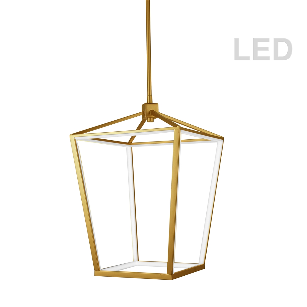 Dainolite Cage Chandelier - 12-Light - 20-in - Aged Brass 3 Dainolite Cage Chandelier - 12-Light - 20-in - Aged Brass