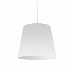 Dainolite Oversized Drum Pendant Light - 1-Light - 20-in X 16-in - White