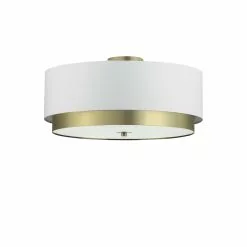 Dainolite Larkin Flush-Mount Light - 4-Light - 20-in X 9-in - Aged Brass