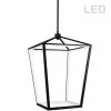 Dainolite Cage Chandelier - 12-Light - 26-in - Matte Black -Dainolite Sales 330730859 MainImage 001