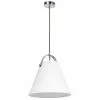 Dainolite Emperor Pendant Light - 1-Light - 13-in X 11-in - Polished Chrome/White -Dainolite Sales 330733628 MainImage 001
