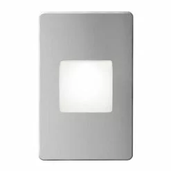 Dainolite Signature Rectangle Wall Light - LED - Indoor/Outdoor - 4.9-in - Brushed Aluminum