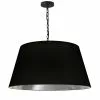 Dainolite Brynn Pendant Light - 1-Light - 26-in X 13-in - Black And Silver 2 Dainolite Brynn Pendant Light - 1-Light - 26-in X 13-in - Black And Silver -Dainolite Sales 330733681 MainImage 001